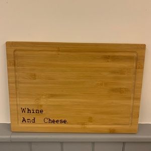 Whine and cheese rustic charcuterie board